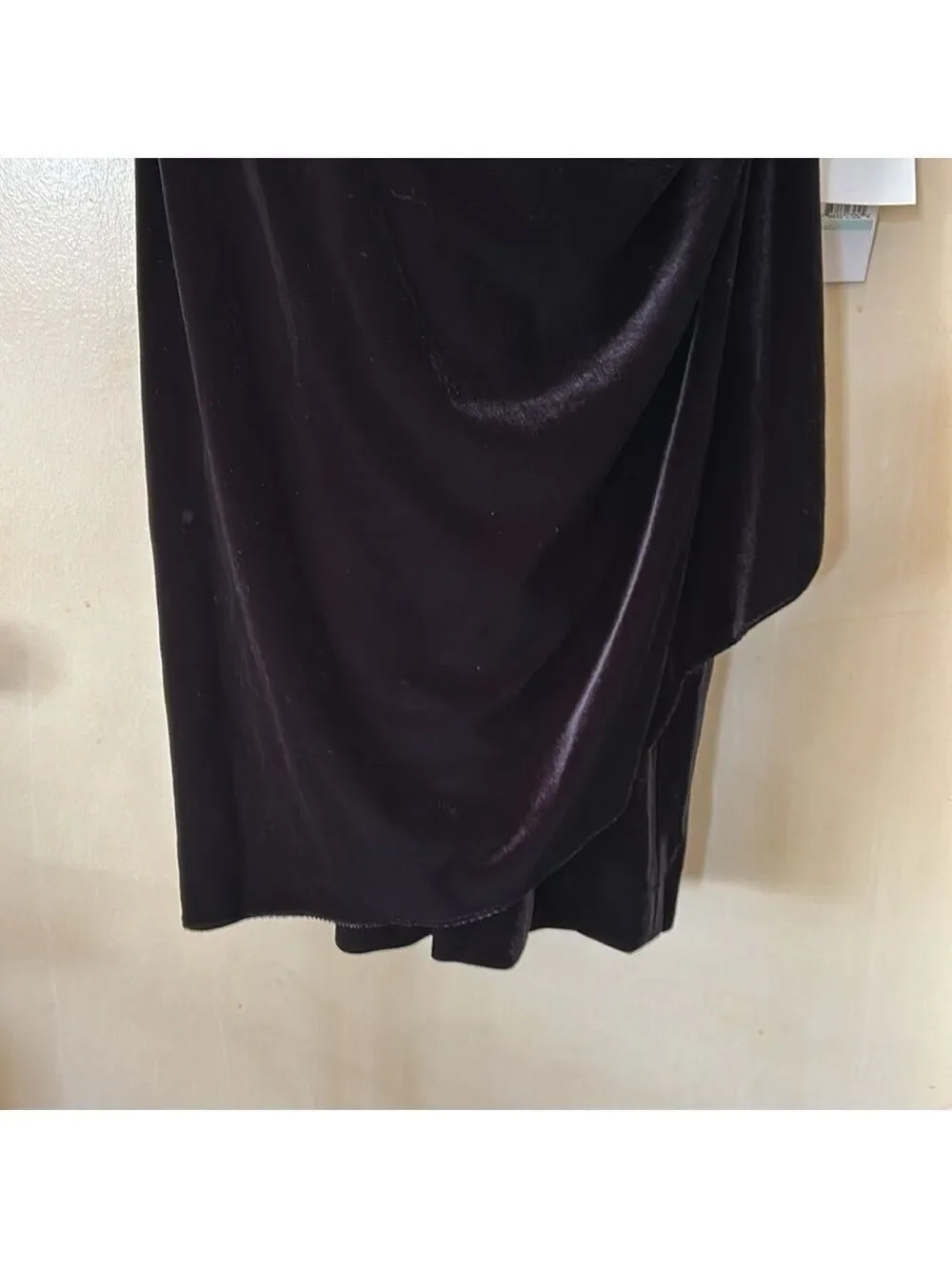 Alex Evenings 2 piece black velvet dress and bolero with rhinestone trim size 8